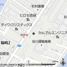 大阪府大阪市港区福崎周辺の地図