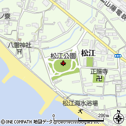 松江公園周辺の地図