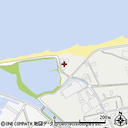 愛知県田原市江比間町新田102周辺の地図