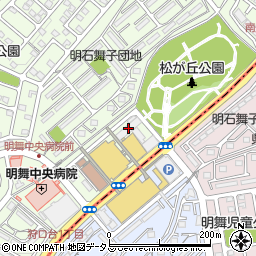 明舞センター・商店会周辺の地図