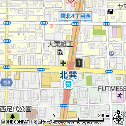 吉野家 北巽店周辺の地図