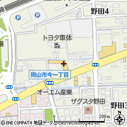 岡山トヨタ車体株式会社　本社周辺の地図