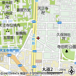 市道赤川天王寺線周辺の地図