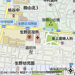 生野郵便局周辺の地図