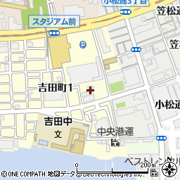ポートサイド吉田周辺の地図
