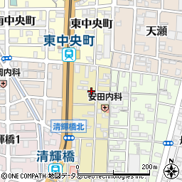 岡山県岡山市北区清輝本町1-14周辺の地図