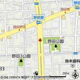 野田八幡宮前周辺の地図