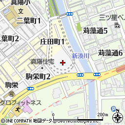 兵庫県神戸市長田区駒栄町周辺の地図