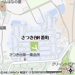 三重県名張市さつき台１番町周辺の地図