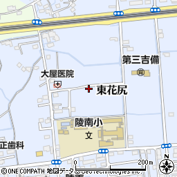岡山県岡山市北区東花尻周辺の地図
