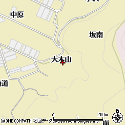 愛知県田原市宇津江町（大木山）周辺の地図