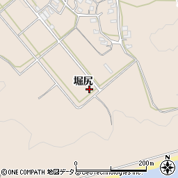 愛知県豊橋市西赤沢町堀尻周辺の地図