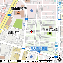 生き活き館岡山ホームヘルパーステーション周辺の地図