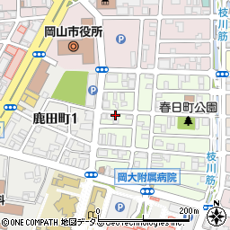 桃太郎ハンズ 岡山ホームヘルパーステーション周辺の地図