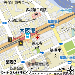船員保険大阪健康管理センター周辺の地図