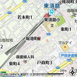 東須磨八木マンション周辺の地図