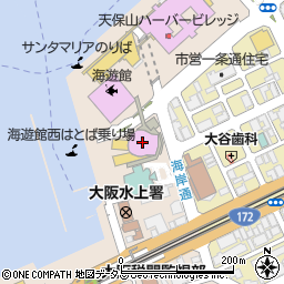 大阪文化館・天保山周辺の地図