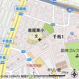 大阪市立泉尾東小学校周辺の地図