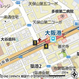ローソン大阪港駅前店周辺の地図