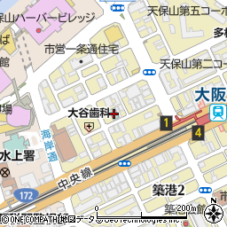 旅館大阪港励明園周辺の地図