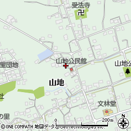 岡山県倉敷市山地557周辺の地図