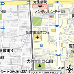 岡山県岡山市北区大供本町705-2周辺の地図