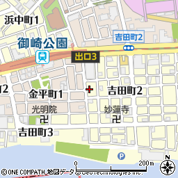 ザ・パーク御崎公園駅前第２駐車場周辺の地図