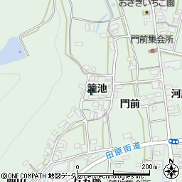 愛知県田原市大久保町（籠池）周辺の地図