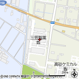 三笠製薬株式会社　掛川工場・静岡物流センター周辺の地図