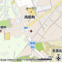 三重県名張市西原町2637周辺の地図