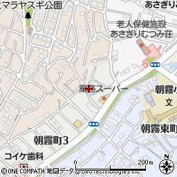 兵庫県明石市朝霧町3丁目1-77周辺の地図