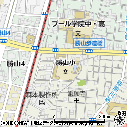 大阪市立勝山小学校周辺の地図