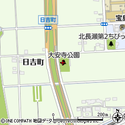 大安寺公園周辺の地図