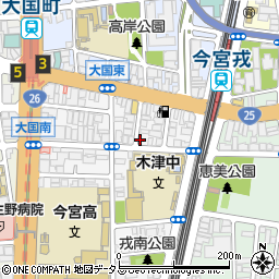 クリーニング加賀屋　戎本町店周辺の地図
