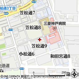 近畿菱重興産株式会社　住宅部周辺の地図
