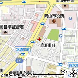 トヨタカローラ岡山本社周辺の地図