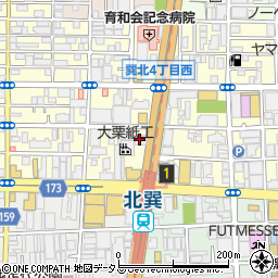 本格炭火やきとり とりなべ亭 北巽店周辺の地図