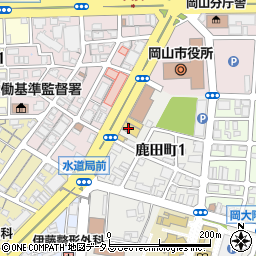 トヨタカローラ岡山株式会社　本社営業企画部周辺の地図