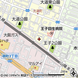 兵庫県明石市大道町2丁目4-10周辺の地図