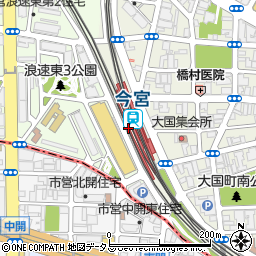 今宮駅周辺の地図