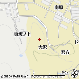 愛知県田原市宇津江町大沢周辺の地図