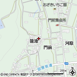 愛知県田原市大久保町籠池31-1周辺の地図