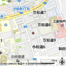 兵庫県神戸市兵庫区小松通5丁目周辺の地図