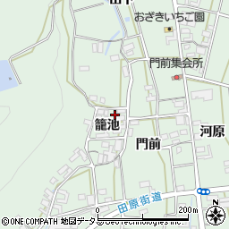 愛知県田原市大久保町籠池31周辺の地図