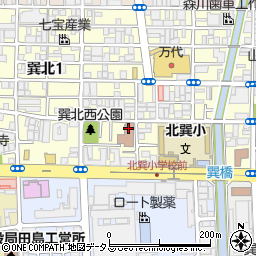 サニーライフ大阪巽周辺の地図