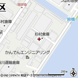 杉村倉庫周辺の地図
