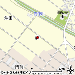 愛知県田原市神戸町柳周辺の地図