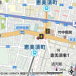 松屋 通天閣店周辺の地図