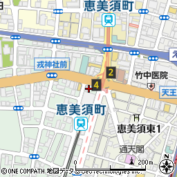 松屋 通天閣店周辺の地図