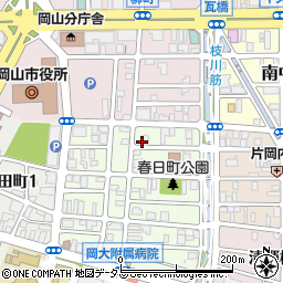 岡山県自治体問題研究所周辺の地図